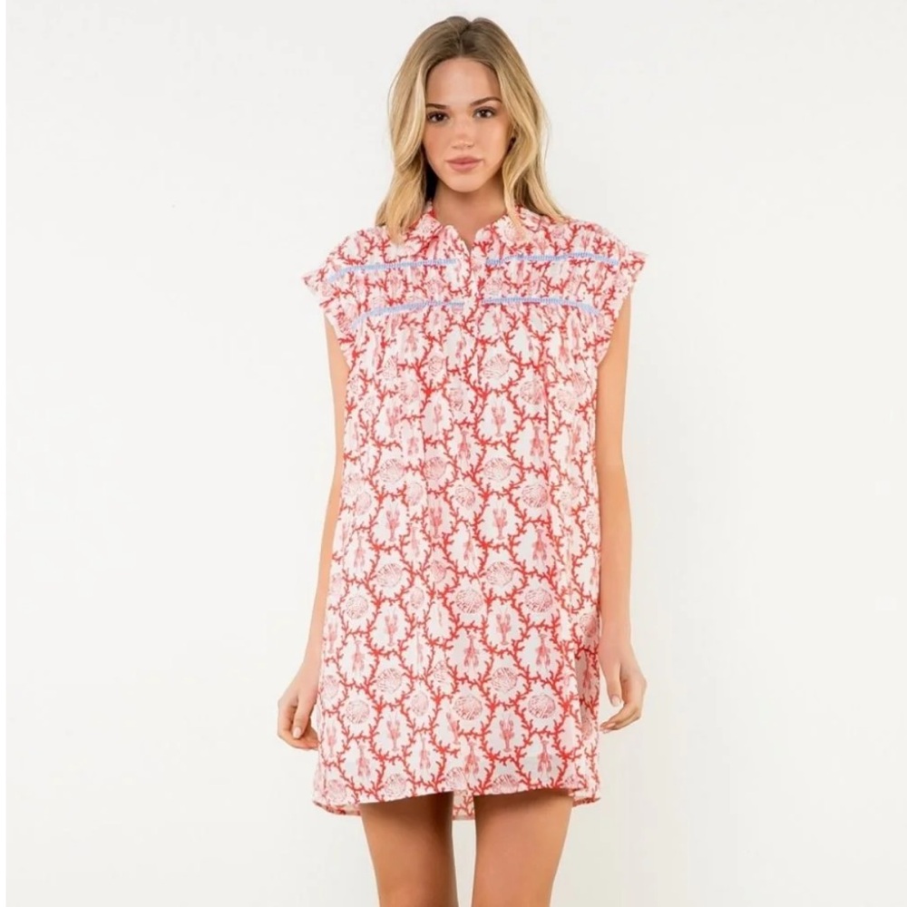 THML Lobster & Seashell Dress - M - NWT - Picture 2 of 9